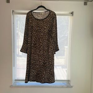 Michael Kors Leopard Print Dress, Size 2X